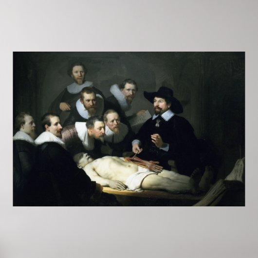 Rembrandt Art Malerei Die anatomische Lektion Poster (Vorne)