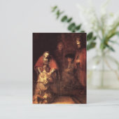 Rembrandt Art Painting Postkarte (Stehend Vorderseite)