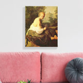 Rembrandt - Bathsheba von König David gesehen Leinwanddruck (Insitu (Wohnzimmer))