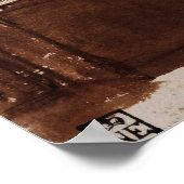 Rembrandt - Bauernhof in Licht und Schatten Poster (Ecke)