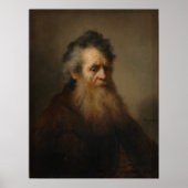 Rembrandt - Bearded Old Man Poster (Vorne)