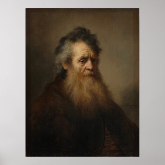 Rembrandt - Bearded Old Man Poster (Vorne)