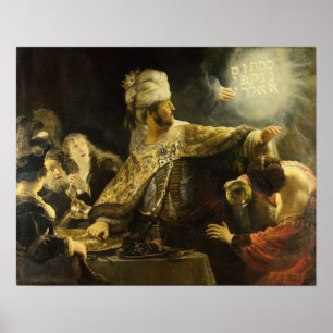 Rembrandt - Belshazzars Fest 1635 Poster