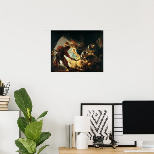 Rembrandt - Blindung von Samson Poster (Heimbüro)