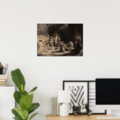 Rembrandt - Christliche Predigt, Hunderte von Gild Poster (Heimbüro)