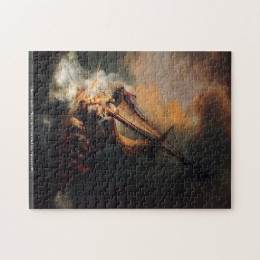 Rembrandt - Christus im Sturm auf See Genezareth Puzzle (Horizontal)