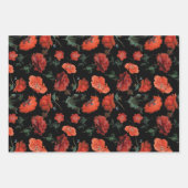 Rembrandt Dark & Moody floral Geschenkpapier Set (Vorderseite 2)