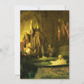 Rembrandt - Das Aufziehen von Lazarus Karte (Vorderseite)