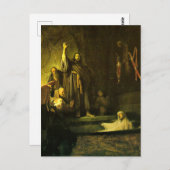 Rembrandt - Das Aufziehen von Lazarus Postkarte (Vorne/Hinten)