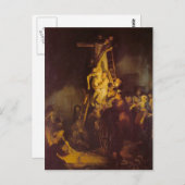 Rembrandt - Der Abstieg vom Kreuz Postkarte (Vorne/Hinten)