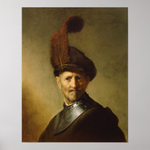 Rembrandt - Der alte Mann in Militärkostüm Poster