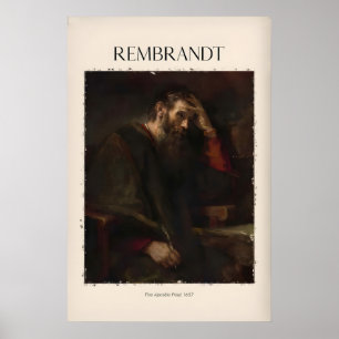 Rembrandt Der Apostel Paulus657 Religiöser Kunstdr Poster