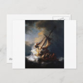 Rembrandt Der Sturm am Meer von Galiläa Postkarte (Vorne/Hinten)