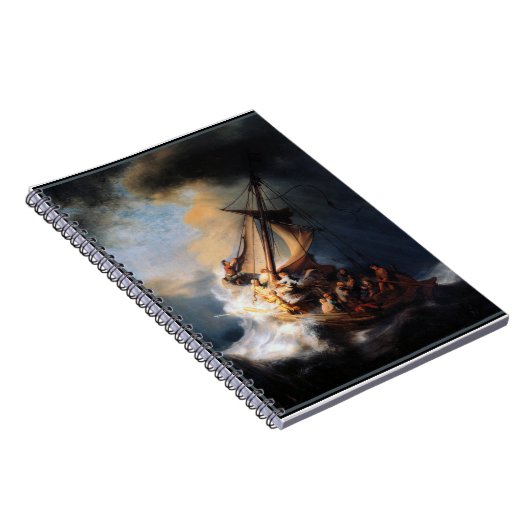Rembrandt - Der Sturm des Meeres von Galiläa iPad Notizblock (Rechte Seite)