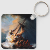 Rembrandt - Der Sturm des Sees von Galiläa Schlüsselanhänger (Rückseite)