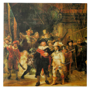 Rembrandt - Die Nachtschau Fliese