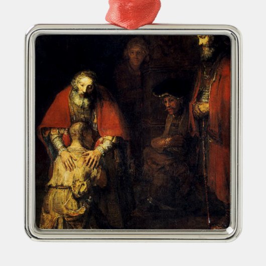 Rembrandt - Die Rückkehr des Wunders Ornament Aus Metall (Vorne)