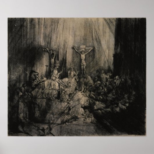 Rembrandt - Drei Kreuze Poster (Vorne)