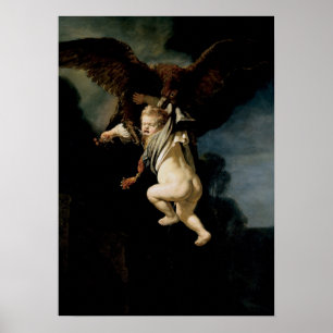 Rembrandt - Entführung von Ganymede Poster
