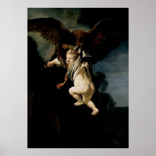 Rembrandt - Entführung von Ganymede Poster (Vorne)