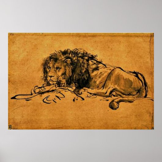 Rembrandt - Erholung Leo Poster (Vorne)