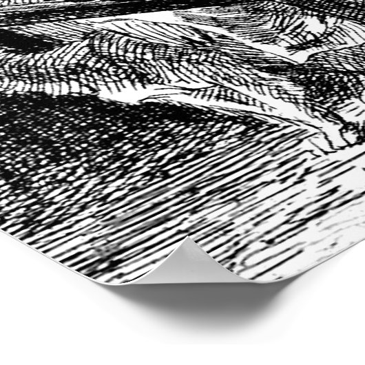 Rembrandt Etching Supper Poster (Ecke)