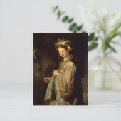 Rembrandt - Flora, beliebtes Barockbild, Postkarte (Stehend Vorderseite)