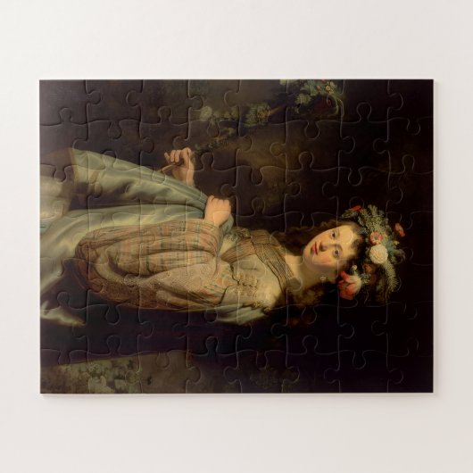 Rembrandt - Flora, beliebtes Barockbild, Puzzle (Horizontal)