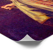 Rembrandt - Flora (Porträt von Saskia als Flora) Poster (Ecke)