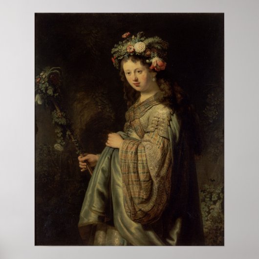 Rembrandt - Flora Poster (Vorne)