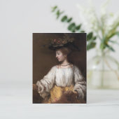Rembrandt Flora Postkarte (Stehend Vorderseite)