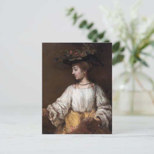 Rembrandt Flora Postkarte (Stehend Vorderseite)