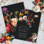 Rembrandt Floral Dark & Moody Wedding Einladung<br><div class="desc">Elegant Rembrandt inspirierte die holländische Blumenmeisterschaft mit botanischem Arrangement vor dunklem Hintergrund. Dieser ist für eine Hochzeit,  aber Sie können die Formulierung ändern,  um Ihre Bedürfnisse. Wunderbar für eine Abend Hochzeit! Passende Artikel mit diesem!</div>