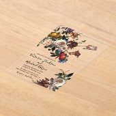 Rembrandt Floral Light & Airy Wedding Acryleinladungen (Ablage )