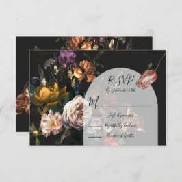 Rembrandt Floral Wedding Arch Response Cards UAWG RSVP Karte
