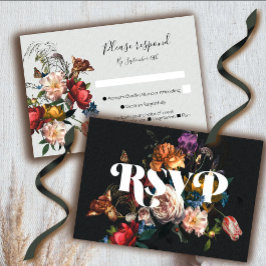 Rembrandt Floral Wedding Response Cards UAWG Einladung