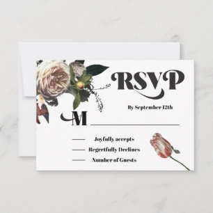Rembrandt Floral Wedding Response Cards UAWG RSVP Karte