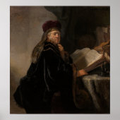 Rembrandt - Gelehrter in seinem Studium Poster (Vorne)