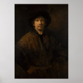 Rembrandt - Grosses Selbstportrait Poster (Vorne)