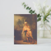 Rembrandt Harmensz van Rijn Davids Abschied von J Postkarte (Stehend Vorderseite)