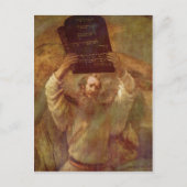 Rembrandt Harmensz. van Rijn Moses mit den Gesetze Postkarte (Vorderseite)