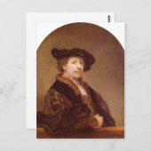 Rembrandt Harmensz. van Rijn Selbstportr?t 1640 Te Postkarte (Vorne/Hinten)