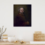 Rembrandt Harmenszoon van Rijn - Selbstporträt Poster (Küche)