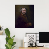 Rembrandt Harmenszoon van Rijn - Selbstporträt Poster (Heimbüro)