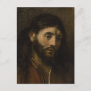 Rembrandt Head of Christ CC0923 Jesus portraits Postkarte