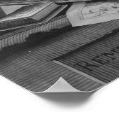 Rembrandt in seinem Studio Poster (Ecke)