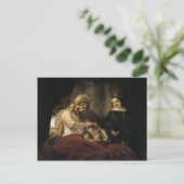 Rembrandt: Jacob Segen die Kinder Joseph Postkarte (Stehend Vorderseite)