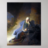 Rembrandt Jeremiah Lamenting the Destruction Poster (Vorne)
