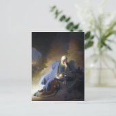 Rembrandt Jeremiah Lamenting the Destruction Postkarte (Stehend Vorderseite)