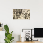 Rembrandt - Juden in Synagoge Poster (Heimbüro)